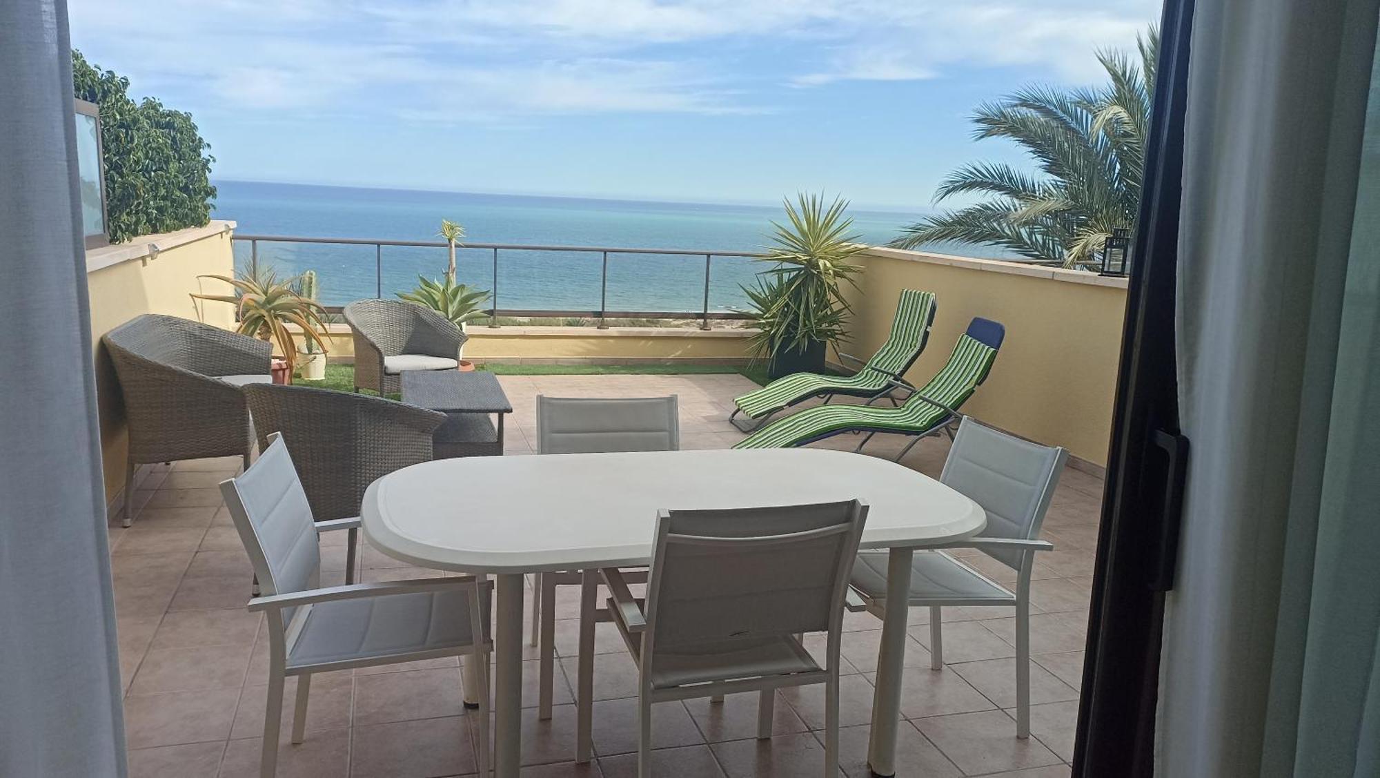 Bungalow En Primera Linea Del Mar Ареналес-дель-Соль Экстерьер фото